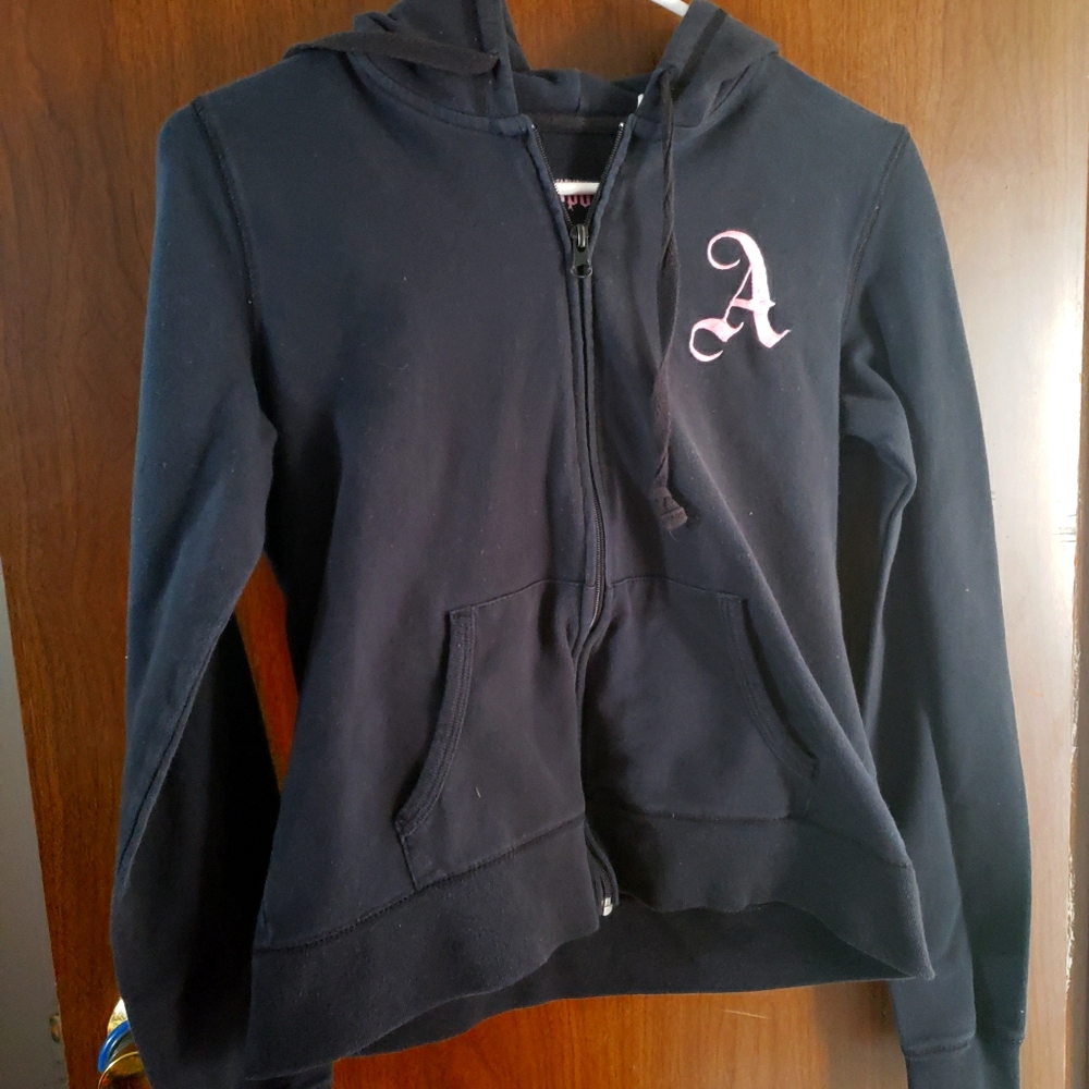 Long sleeve hoody "A" zip up